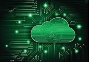 cloud computing cyber circuit future technology concept background vector