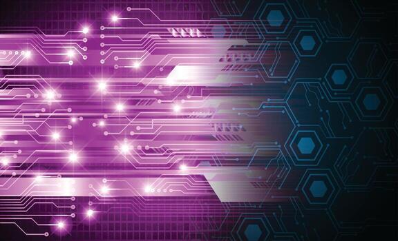 cyber circuit future technology concept background vector