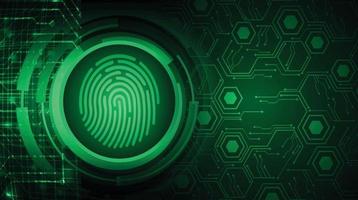 Finger print network cyber security background. vector