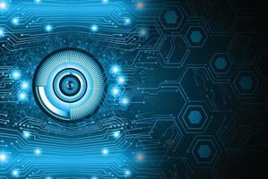 eye cyber circuit future technology concept background vector