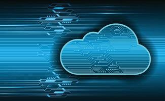 cloud computing cyber circuit future technology concept background vector