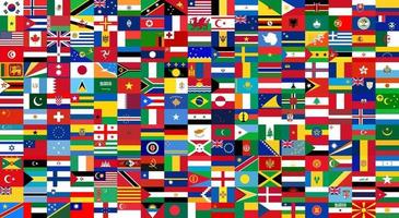 All national flags of the world . Background style . vector