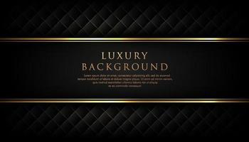 Luxury black stripe with gold border on the dark background. VIP invitation banner. Premium and elegant. vector