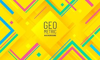 Abstract modern trendy background with colorful shapes. Simple geometric yellow orange design. vector