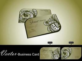 Floral design business card vector