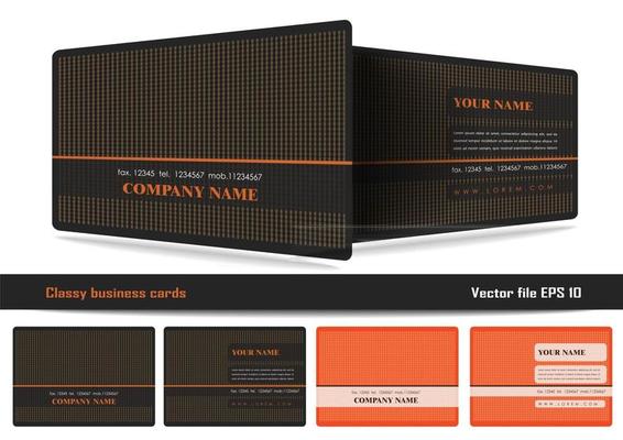 Vector creative business card template
