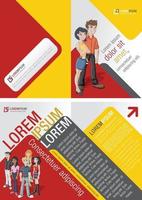 Creative brochure template design vector