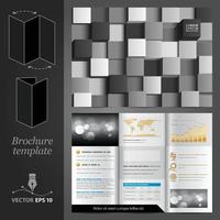 Creative brochure template design vector