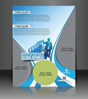 Business strategy brochure design vector