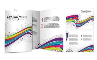 Creative brochure template design vector