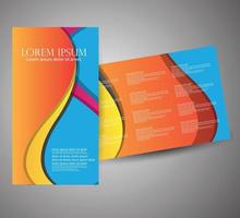 Creative brochure template design vector