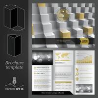 Creative brochure template design vector