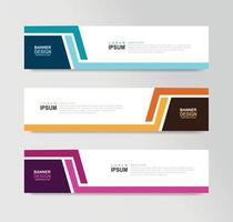 Vector Abstract Banner Design Web Template