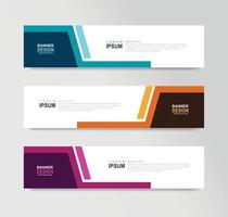 Vector Abstract Banner Design Web Template