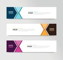 Vector Abstract Banner Design Web Template