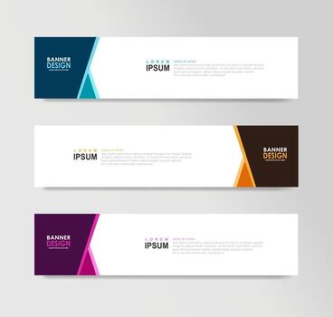 Vector Abstract Banner Design Web Template
