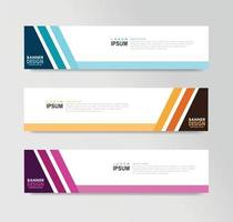 Vector Abstract Banner Design Web Template