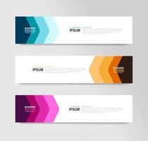 Vector Abstract Banner Design Web Template