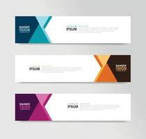 Vector Abstract Banner Design Web Template