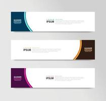 Vector Abstract Banner Design Web Template