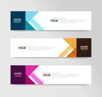 Vector Abstract Banner Design Web Template