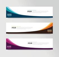 Vector Abstract Banner Design Web Template