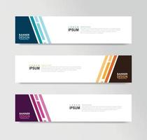 Vector Abstract Banner Design Web Template