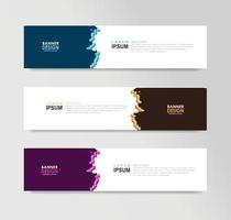 Vector Abstract Banner Design Web Template