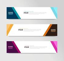 Vector Abstract Banner Design Web Template