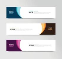 Vector Abstract Banner Design Web Template