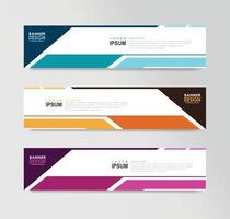 Vector Abstract Banner Design Web Template