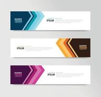 Vector Abstract Banner Design Web Template