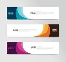 Vector Abstract Banner Design Web Template