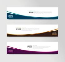 Vector Abstract Banner Design Web Template