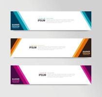 Vector Abstract Banner Design Web Template