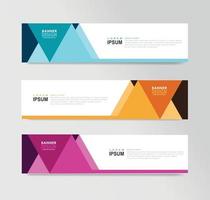 Vector Abstract Banner Design Web Template