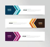 Vector Abstract Banner Design Web Template