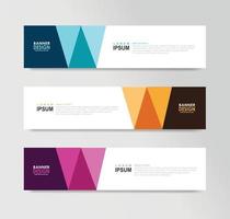 Vector Abstract Banner Design Web Template