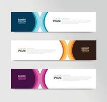 Vector Abstract Banner Design Web Template