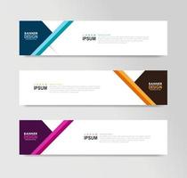 Vector Abstract Banner Design Web Template