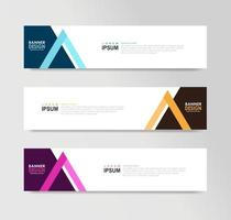 Vector Abstract Banner Design Web Template