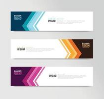 Vector Abstract Banner Design Web Template