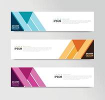 Vector Abstract Banner Design Web Template