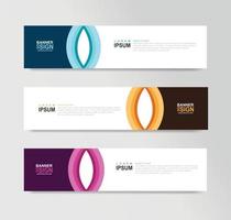 Vector Abstract Banner Design Web Template