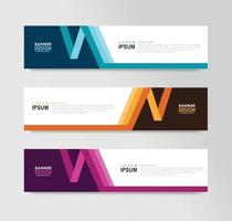 Vector Abstract Banner Design Web Template