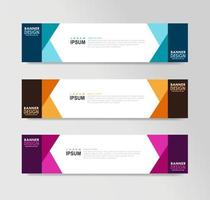 Vector Abstract Banner Design Web Template