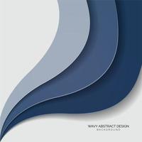 wavy design 3 colors vector