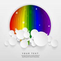 colorful rounded abstract design vector