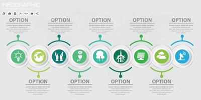 Business tree timeline infographics. Vector illustration. Can be used for workflow layout, banner, diagram, web design template.