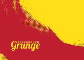 Hermoso fondo grunge vector rojo y amarillo